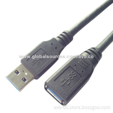High-speed AM to AF USB 3.0 Cable, Full Wrapped AF Connector